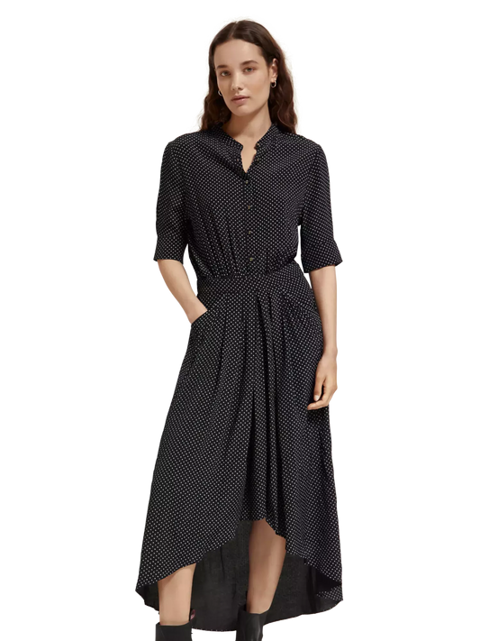 High-Low Hem Midi Dress