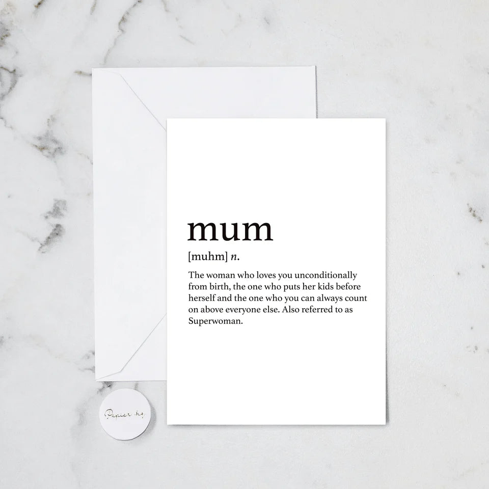 Greeting Card - Mum Definition #167