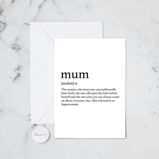 Greeting Card - Mum Definition #167