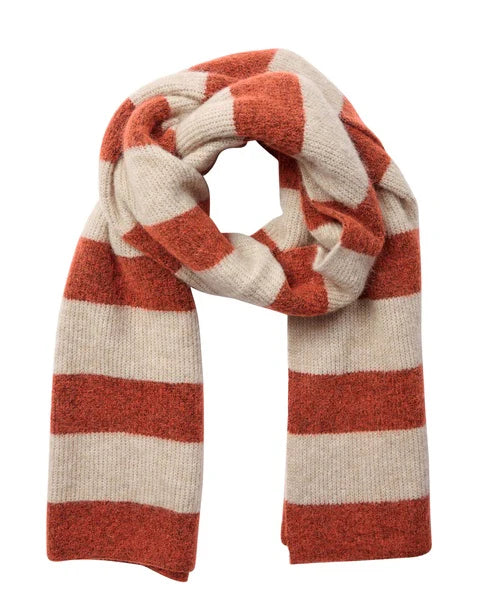 Thora Stripe Knit Scarf