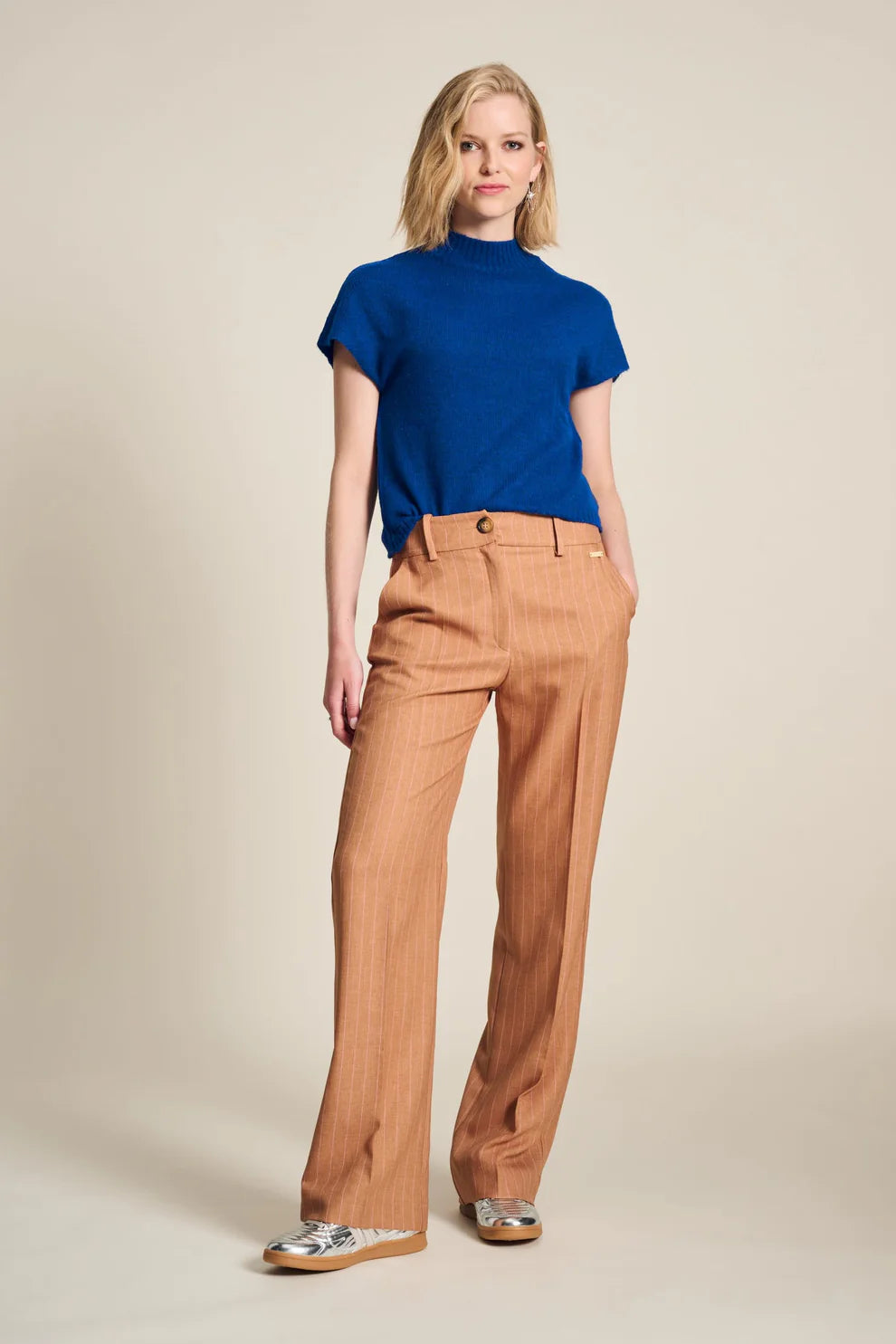 Striped Sugar Brown Pants