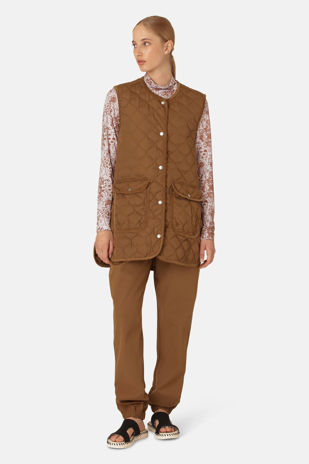 Quilt Long Vest