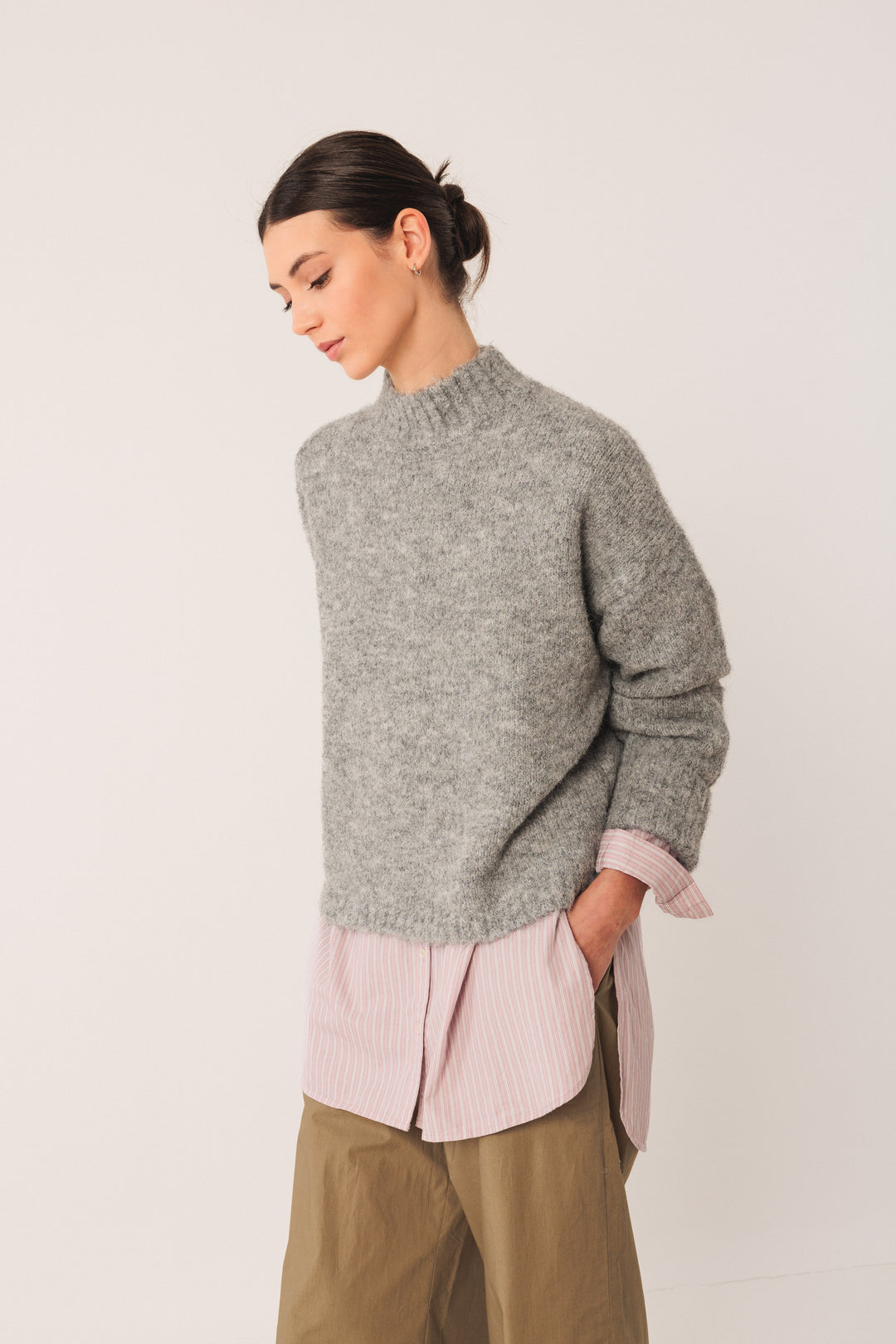 Funnel Neck Knit