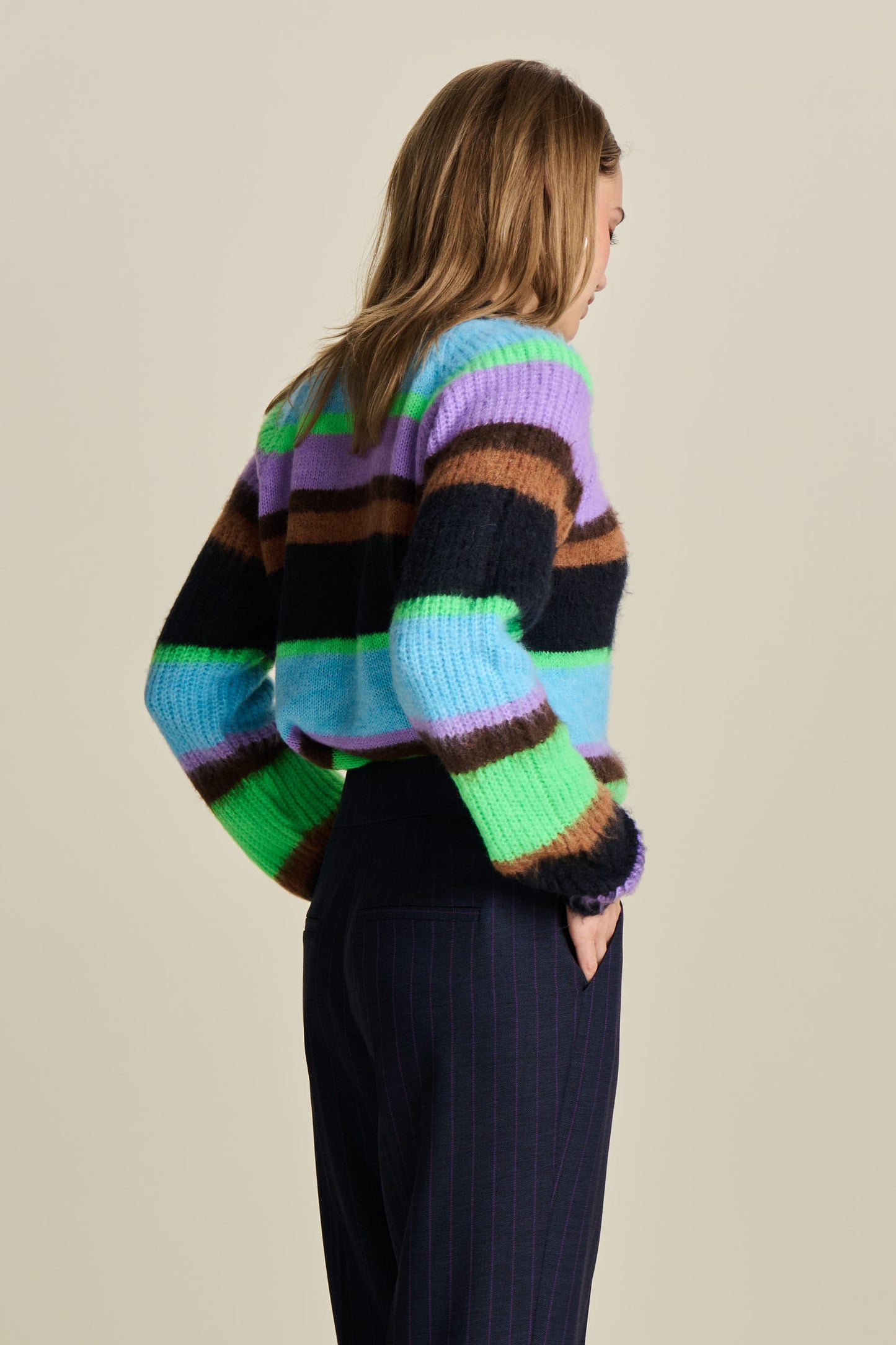 Brushed Stripes Pullover