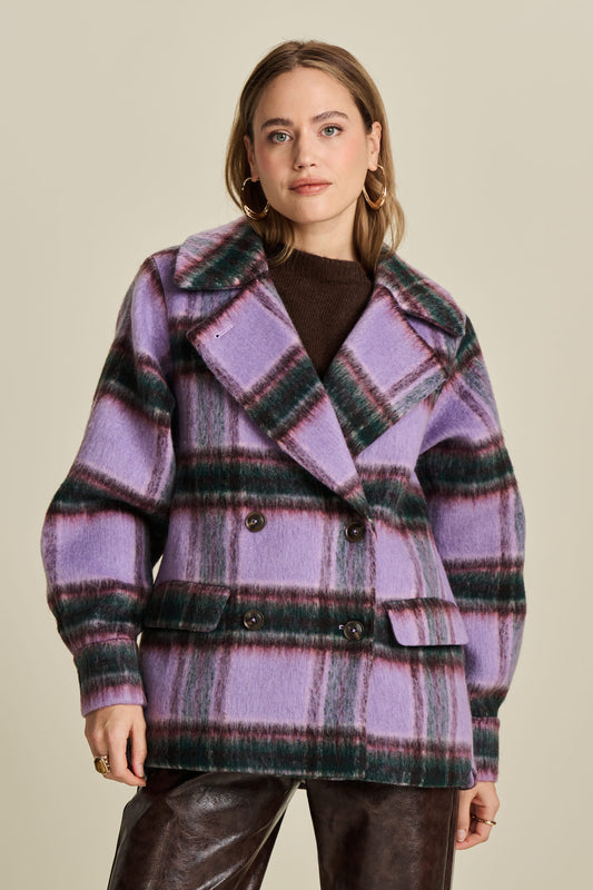 Checks Lavender Coat