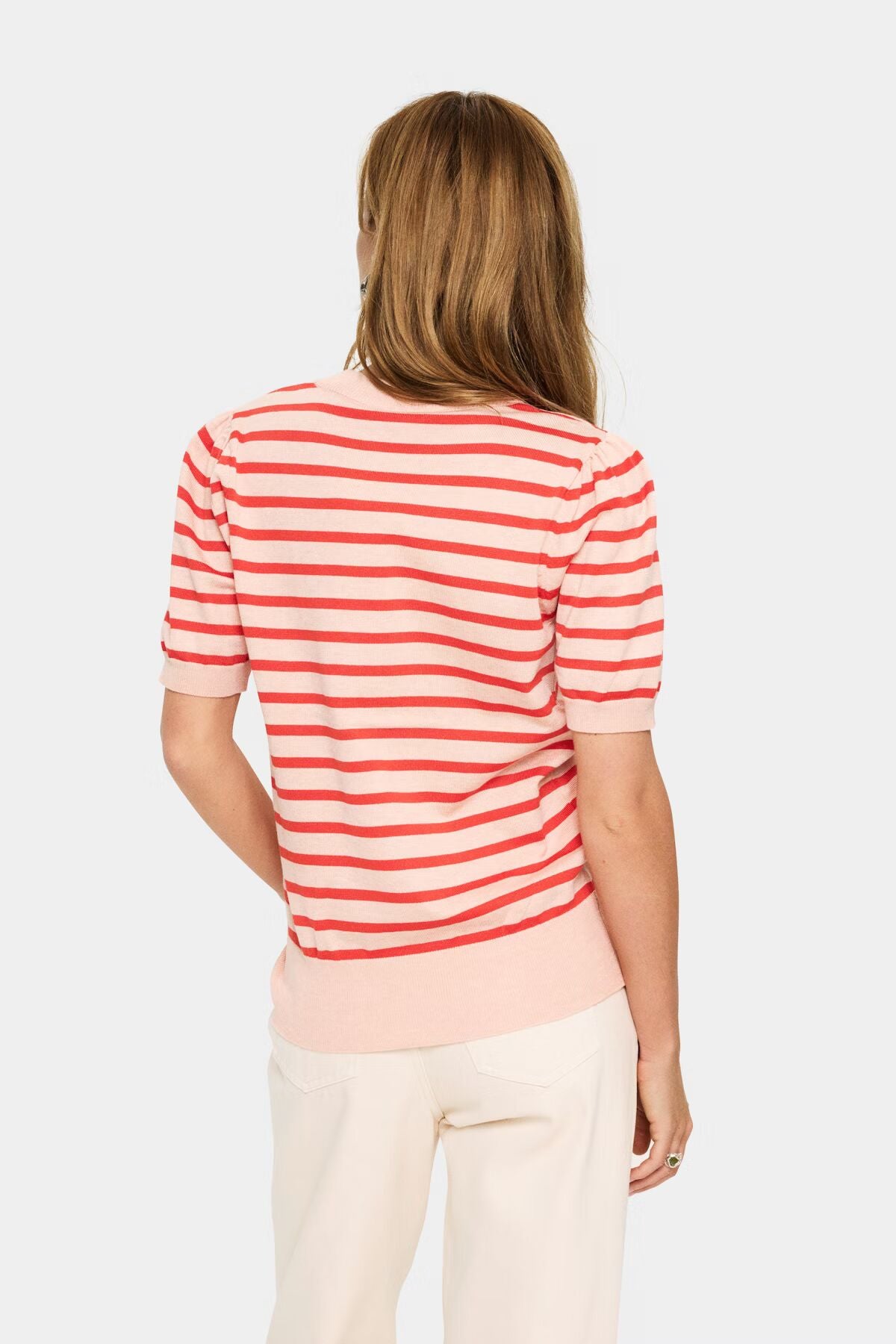 Mila Striped Short Sleeve Pullover