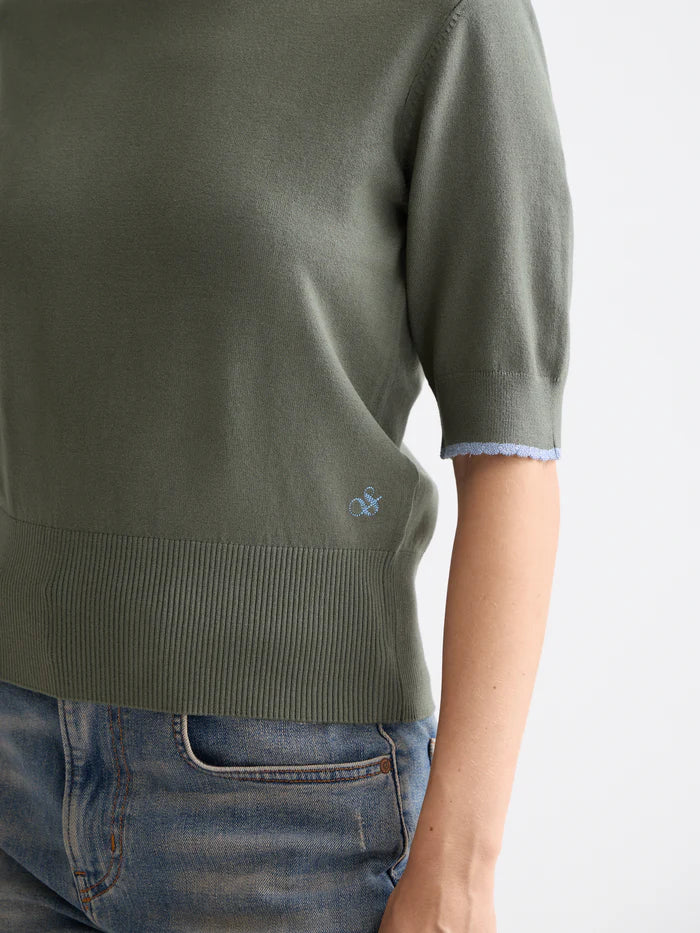 Crew Neck Short Sleeve Pullover