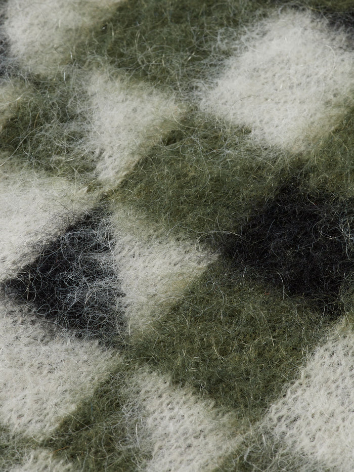 Fuzzy Jacquard Spencer Vest