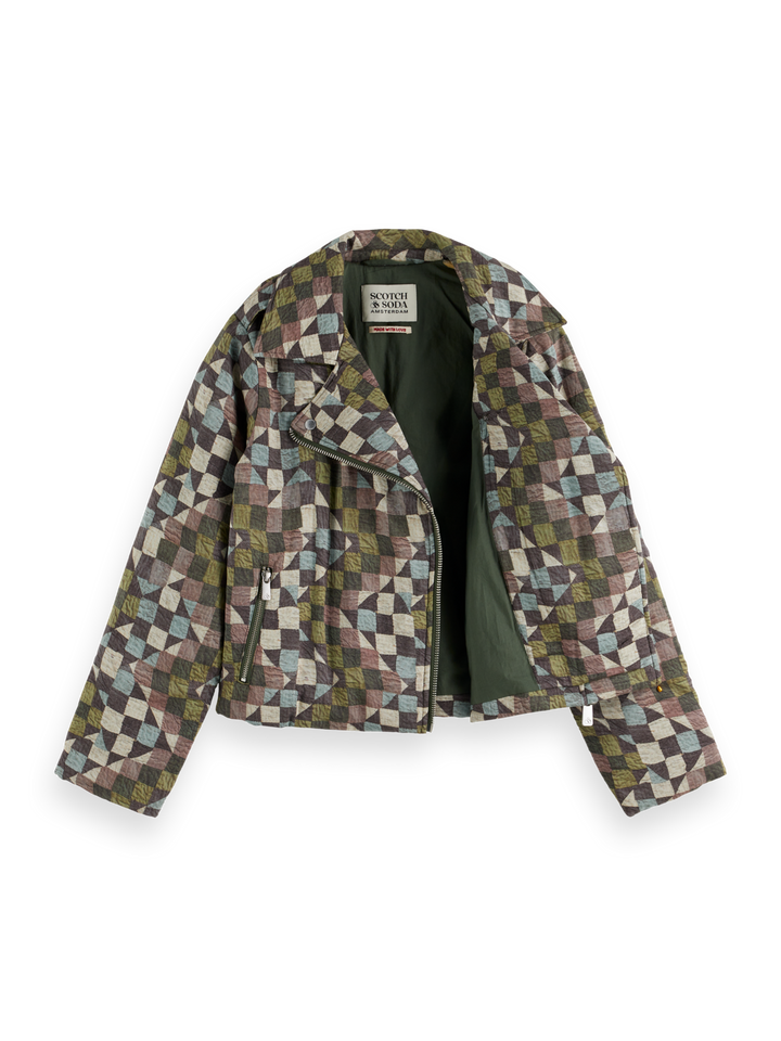 Quilted Biker Jacket