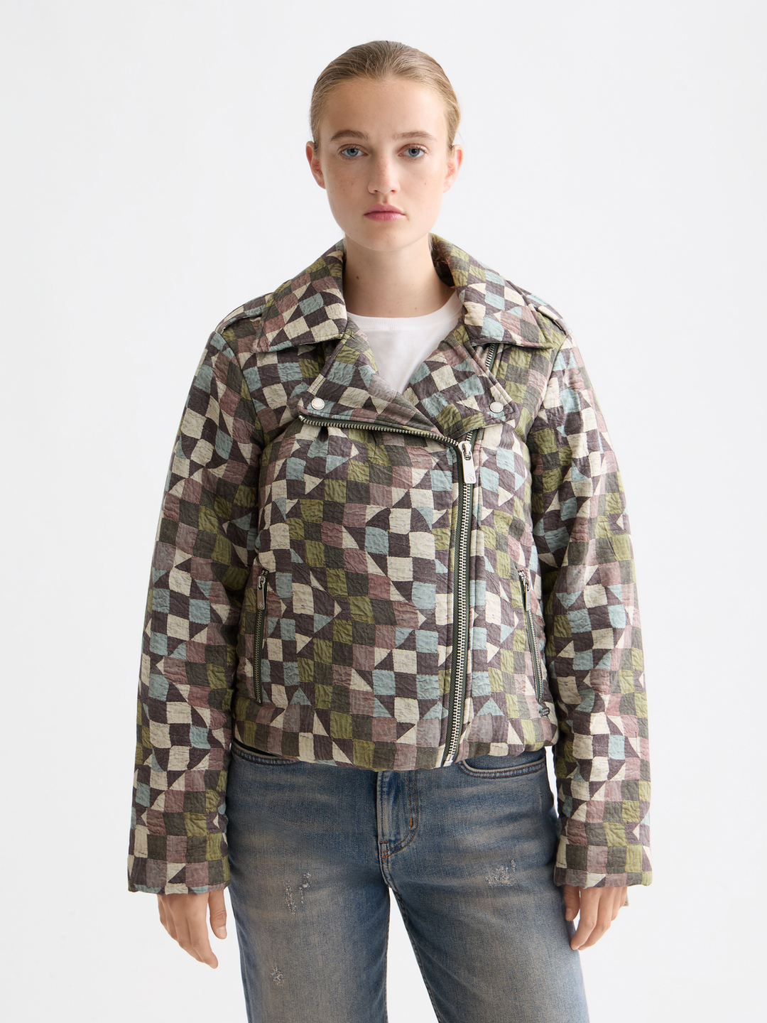 Quilted Biker Jacket