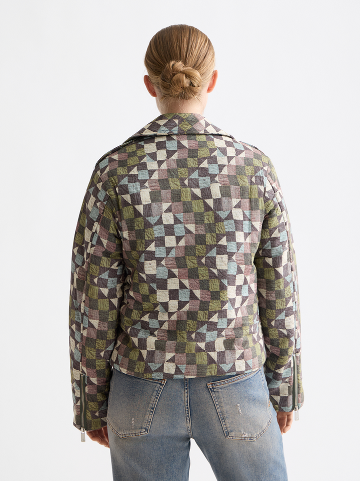 Quilted Biker Jacket