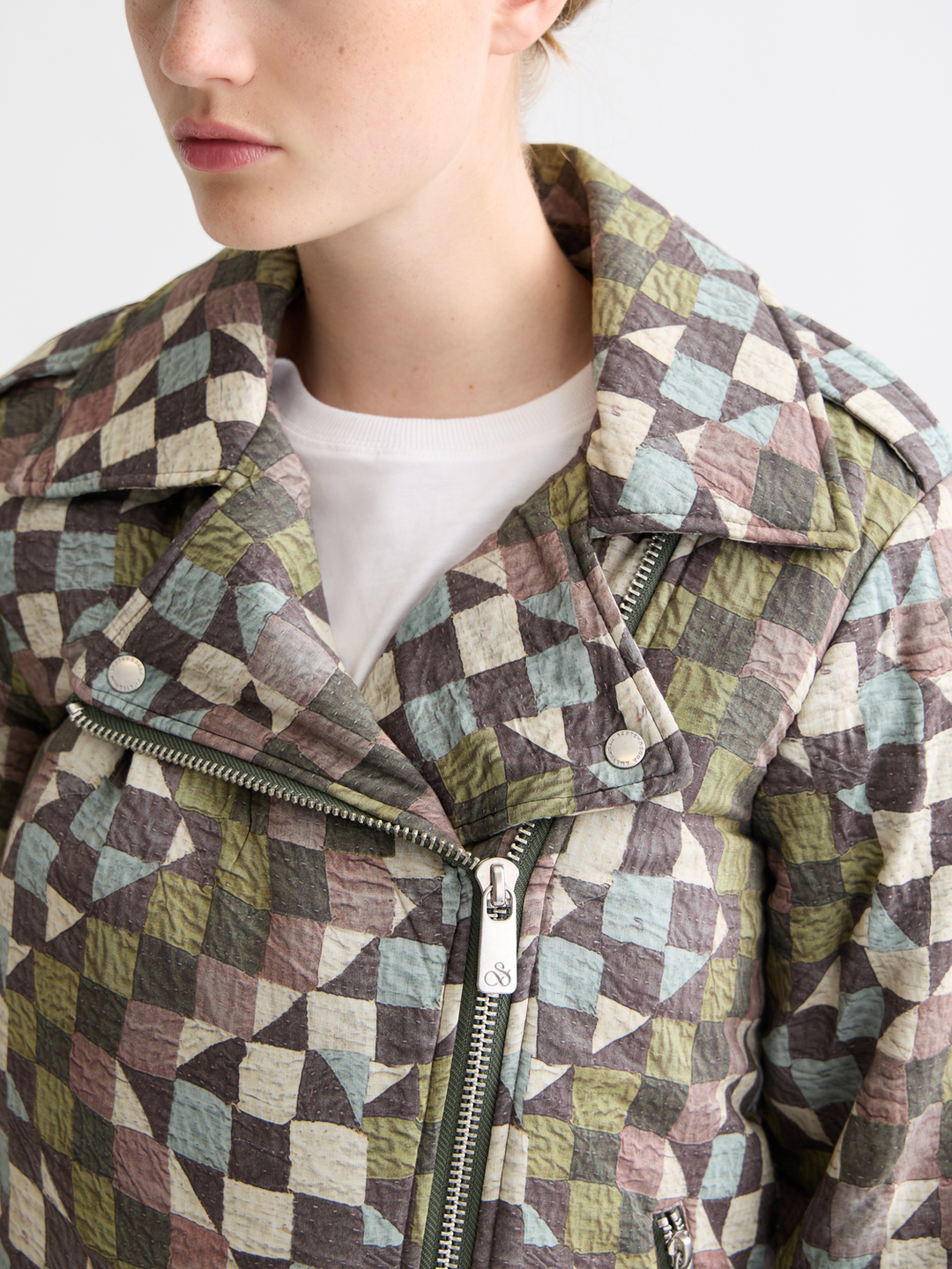 Quilted Biker Jacket