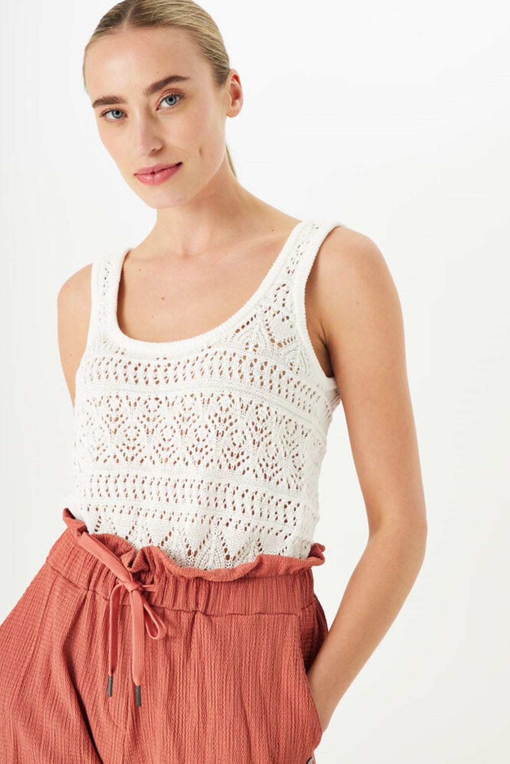 Ladies Singlet - Off White