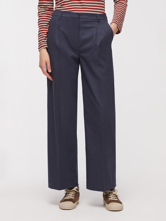 Darted Wide Leg Trouser