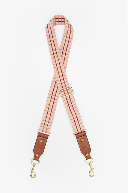 Bag Strap | Pink, Red & OJ Grid