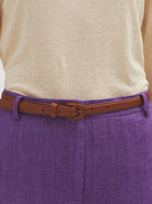 Coloured Leather Belt