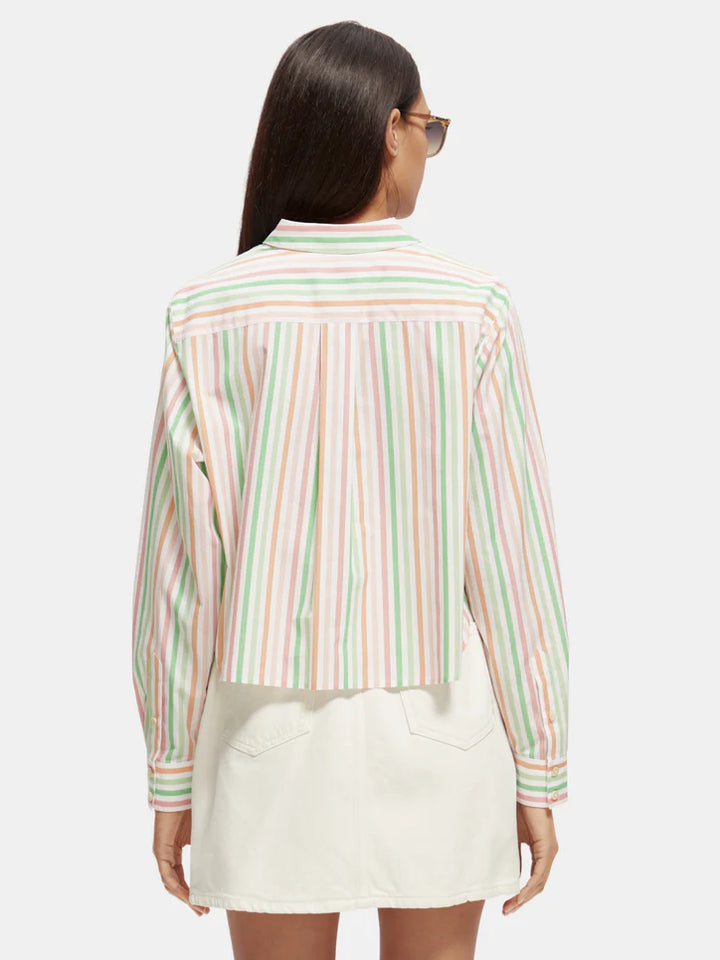 Multi-striped Boxy Fit Shirt