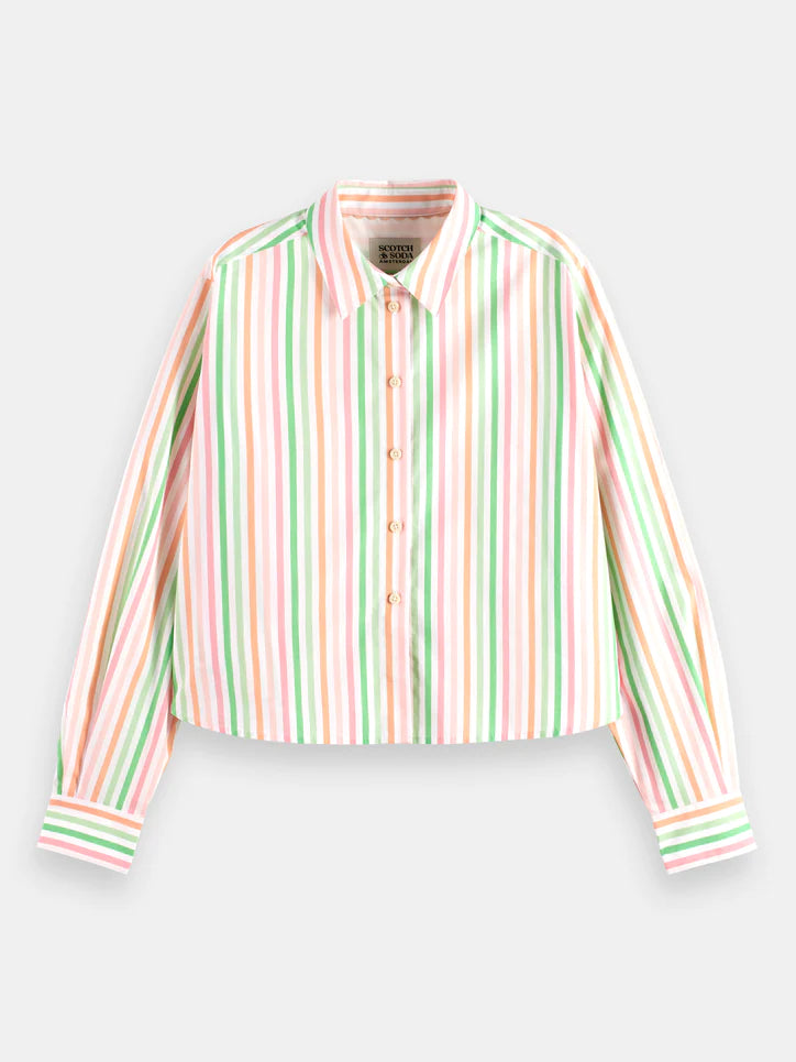 Multi-striped Boxy Fit Shirt