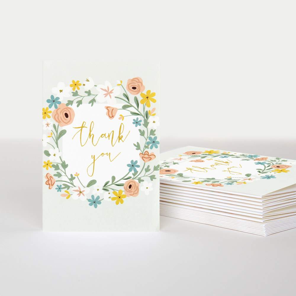 Floral Thank You Mini Card