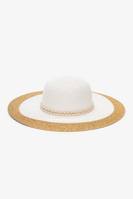 Dolce Sunhat | White & Gold