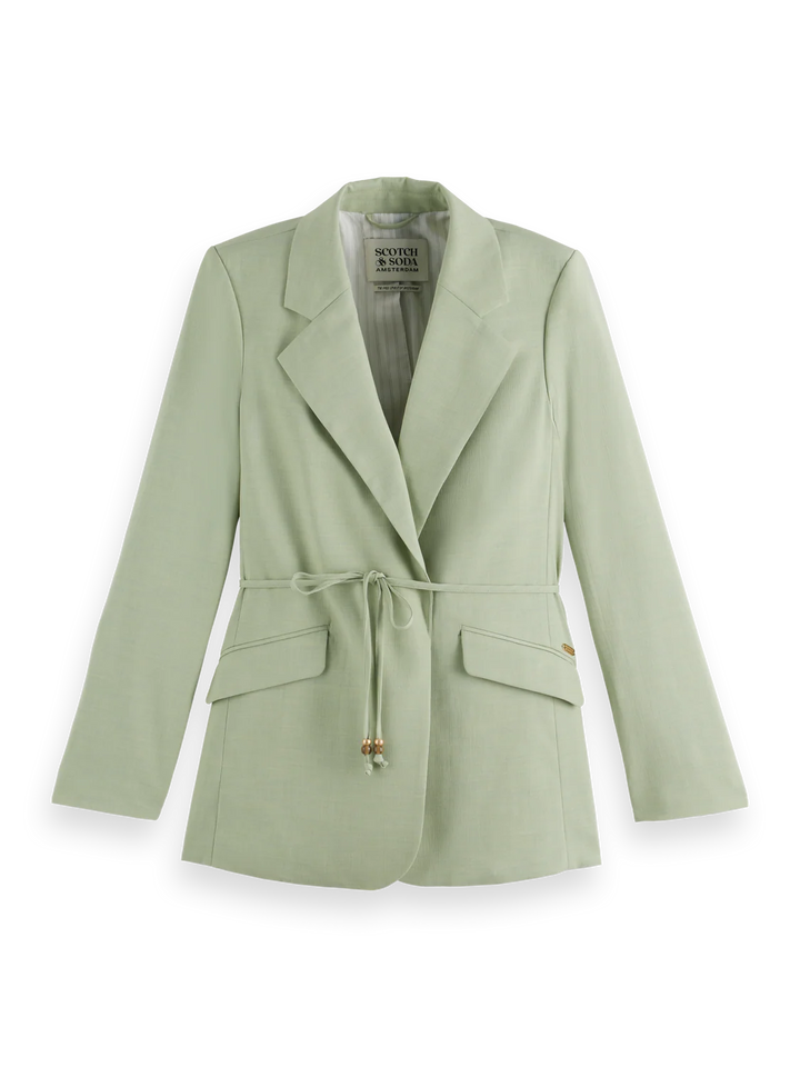 Drapey Belted Blazer