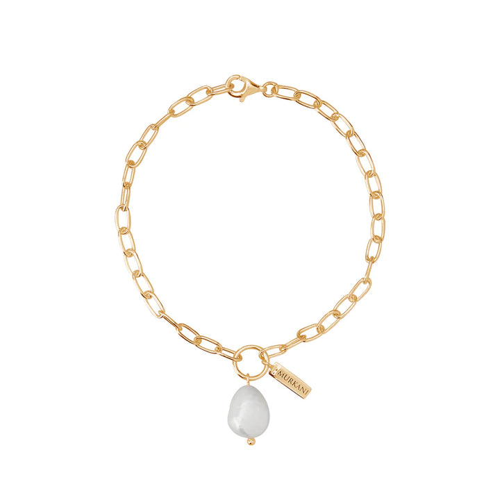 Aphrodite Goddess Pearl Drop Bracelet