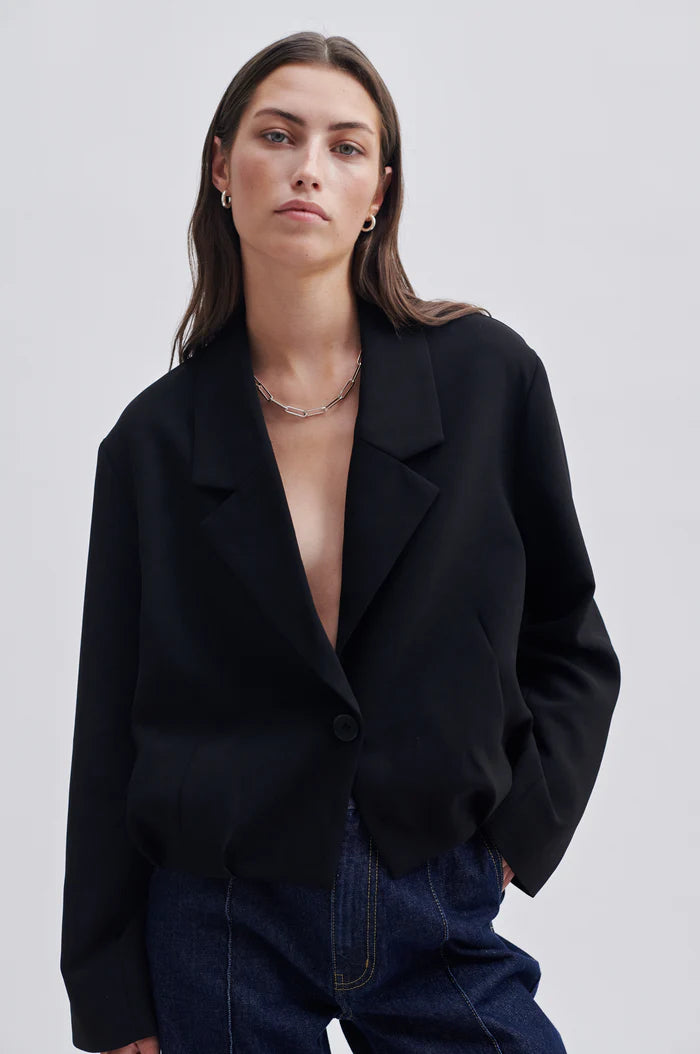 Fique Cropped Blazer