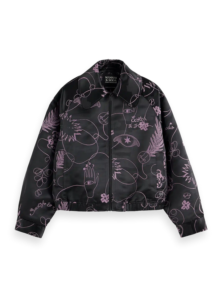 Jacquard Bomber Jacket