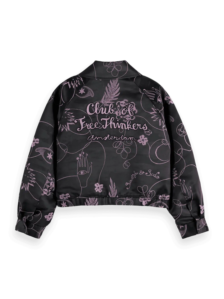 Jacquard Bomber Jacket