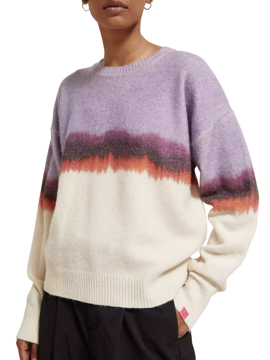 Fuzzy Colourblock Sweater