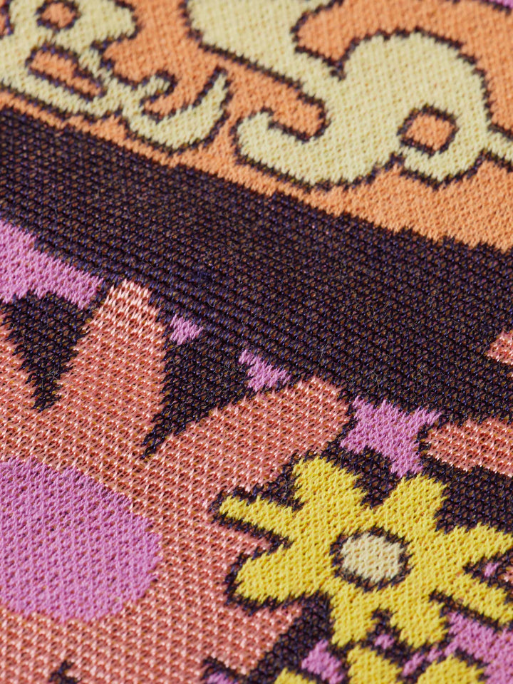 Flower Jacquard Cardigan