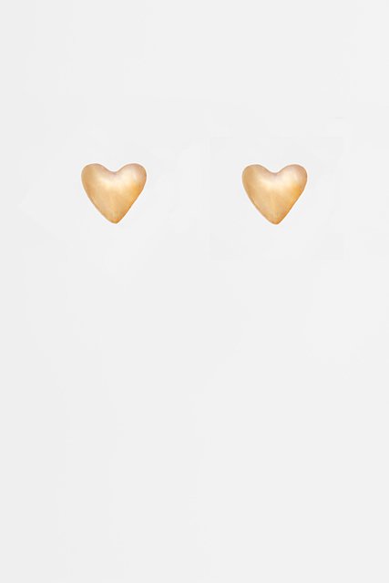 Mini Heart Stud Earring | Gold