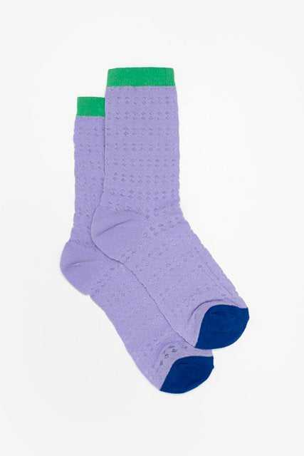 Netting Sock | Lilac & Green