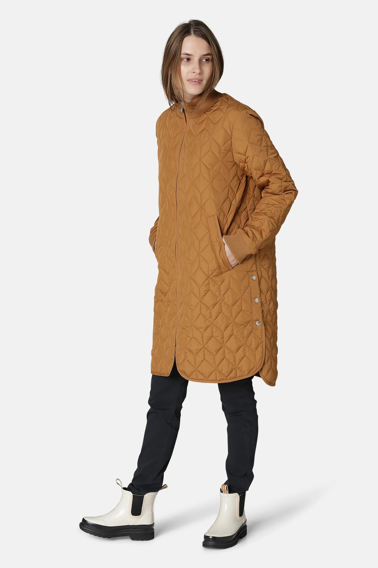 Padded Long Quilt Coat