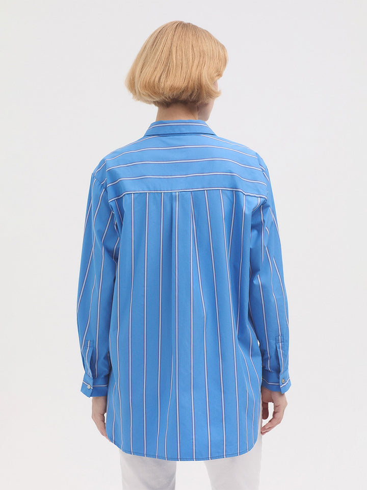 Striped Poplin Shirt