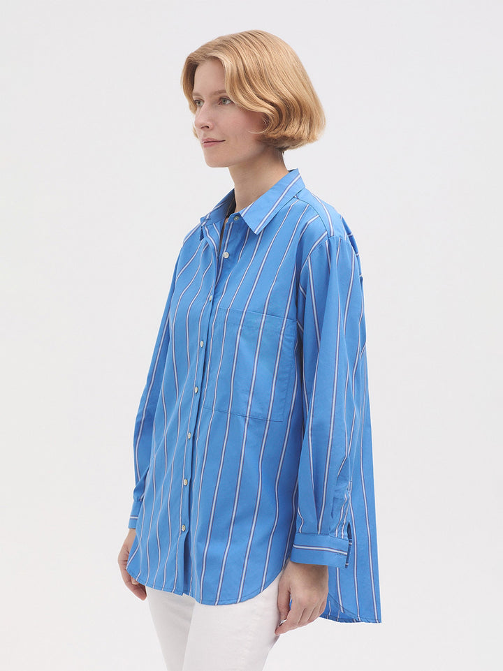 Striped Poplin Shirt