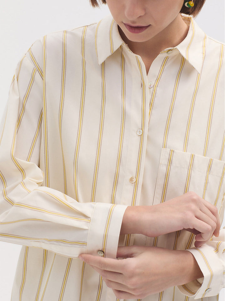 Striped Poplin Shirt