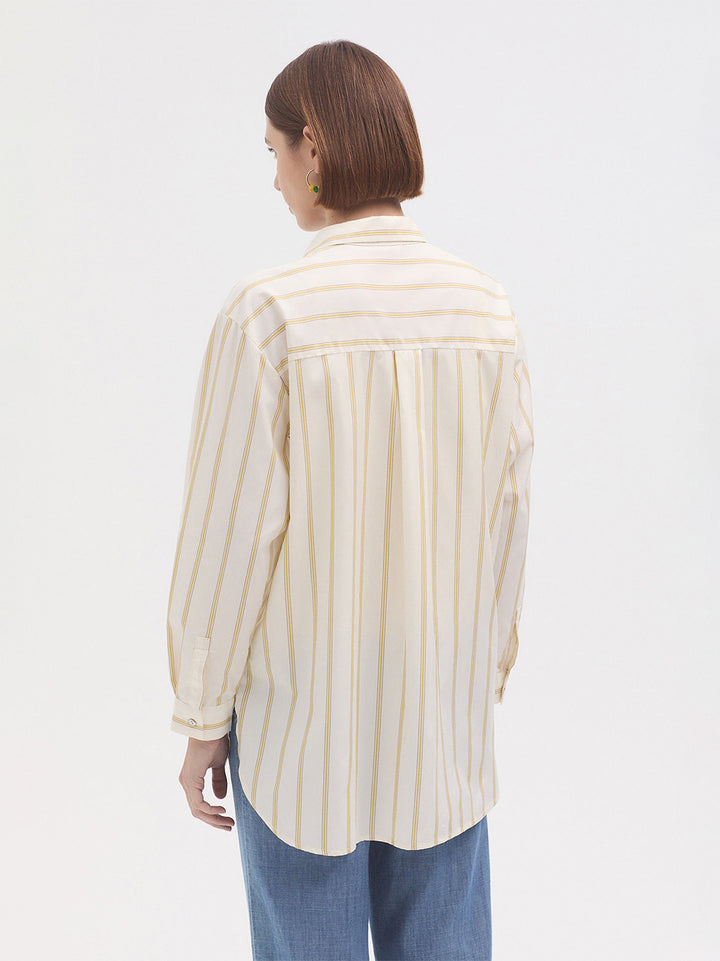 Striped Poplin Shirt