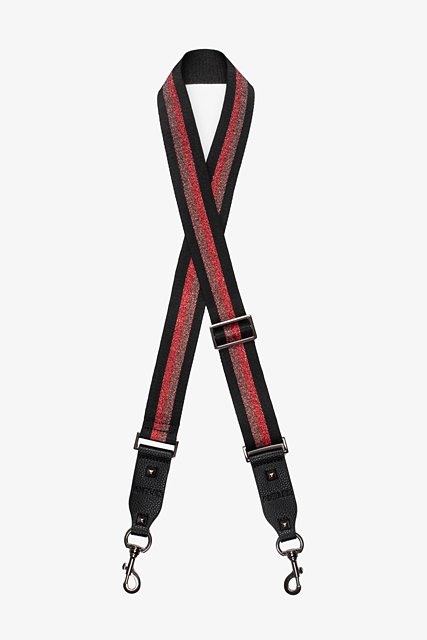 Bag Strap | Red Lurex Stripe