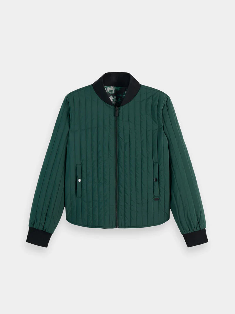 Reversible Quilted Bomber Jacket