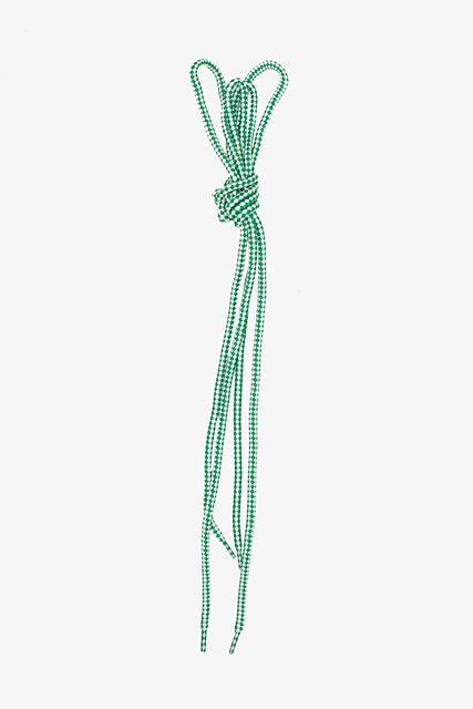 Round Shoelaces | Green and White