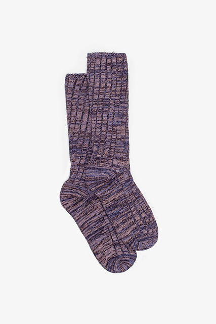 Ribbed Fleck Sock | Lilac