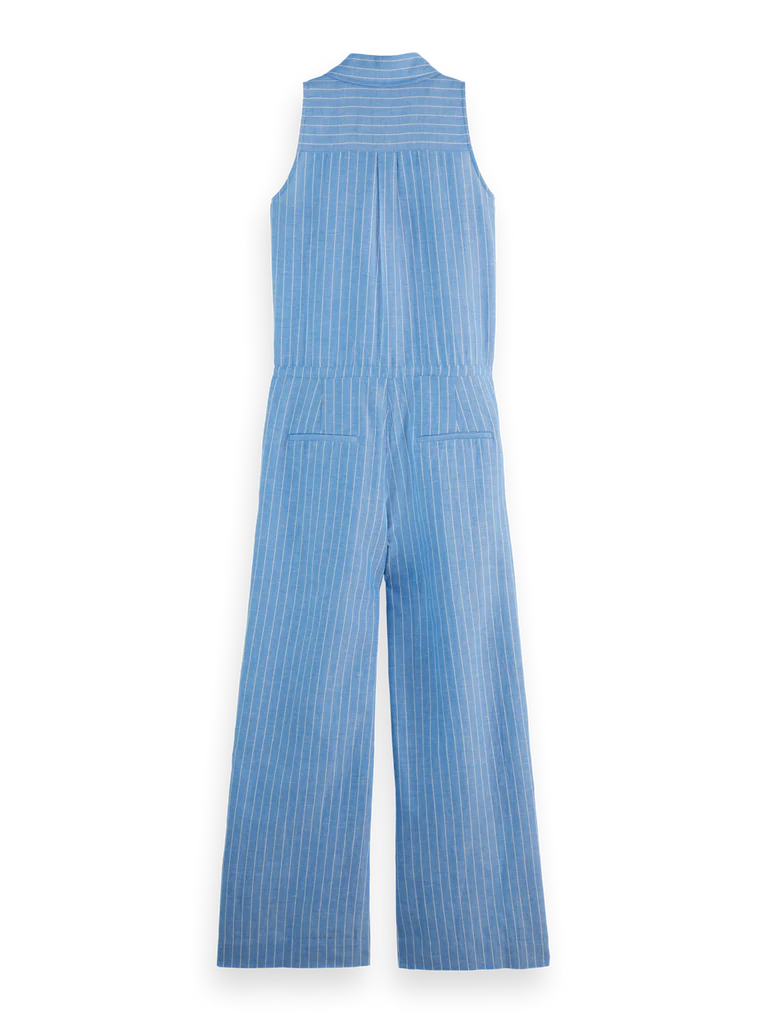 Halter Neck Linen Jumpsuit