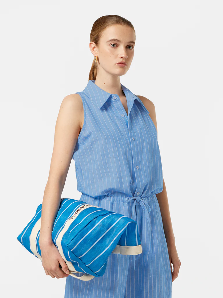 Halter Neck Linen Jumpsuit