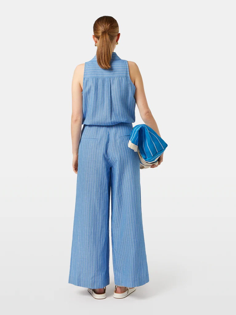 Halter Neck Linen Jumpsuit