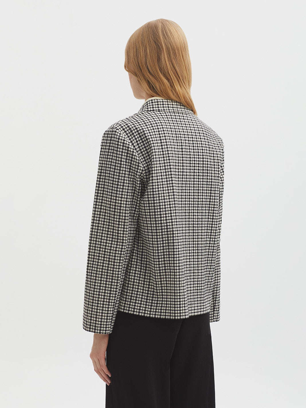 Twotone Check Seersucker Blazer