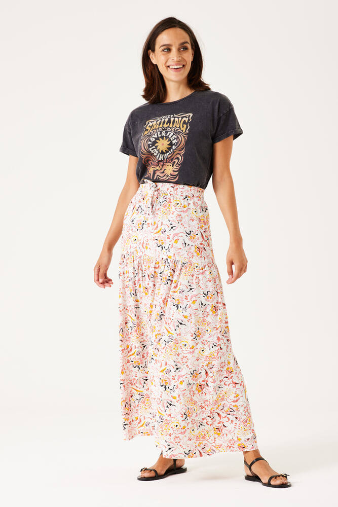 Printed Maxi Skirt