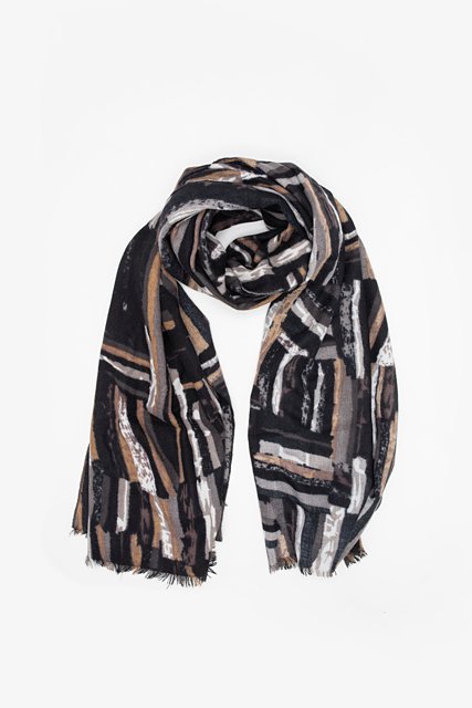 Snug Winter Abstract Scarf