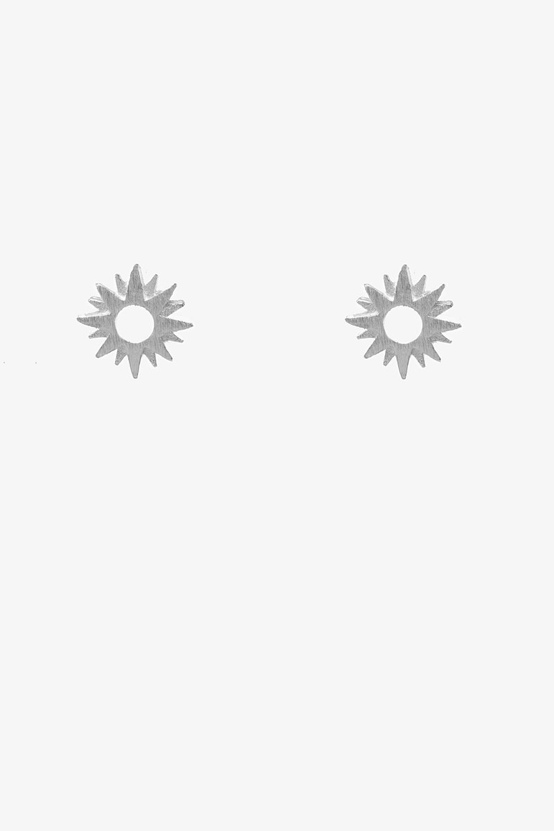 Sun Dial Earring | Silver
