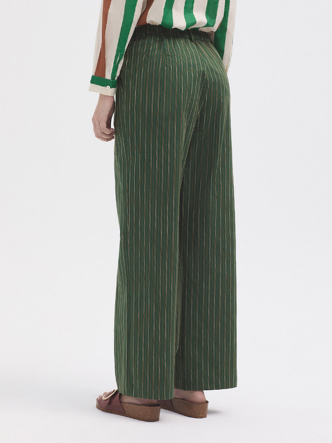 Two Toned Striped Trousers